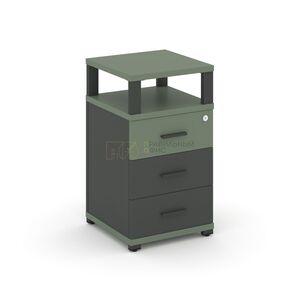 Тумба приставная 3 ящика с надставкой