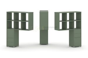 Надставка высокая + (Задняя стенка 2 шт) + (Блок 2 ящика - 2 шт)