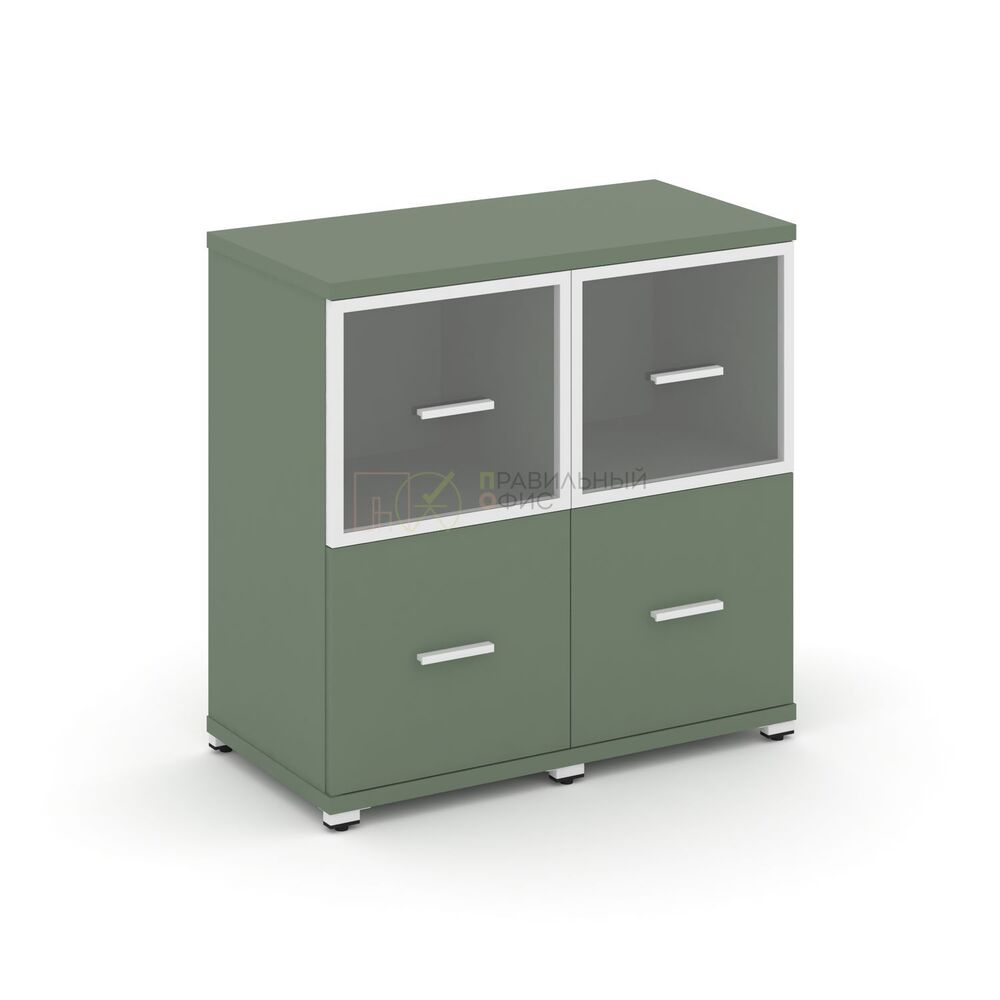 Шкаф две узкие секции, 2 ниши