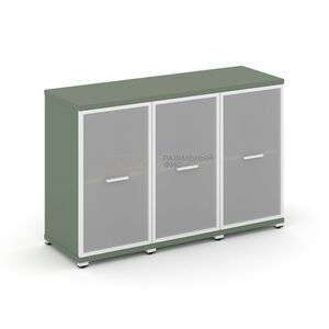 Шкаф три узкие секции, 2 ниши