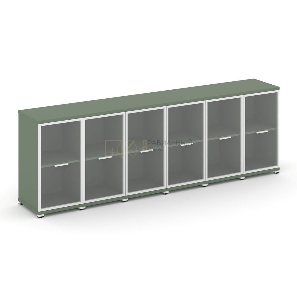 Шкаф шесть узких секций, 2 ниши