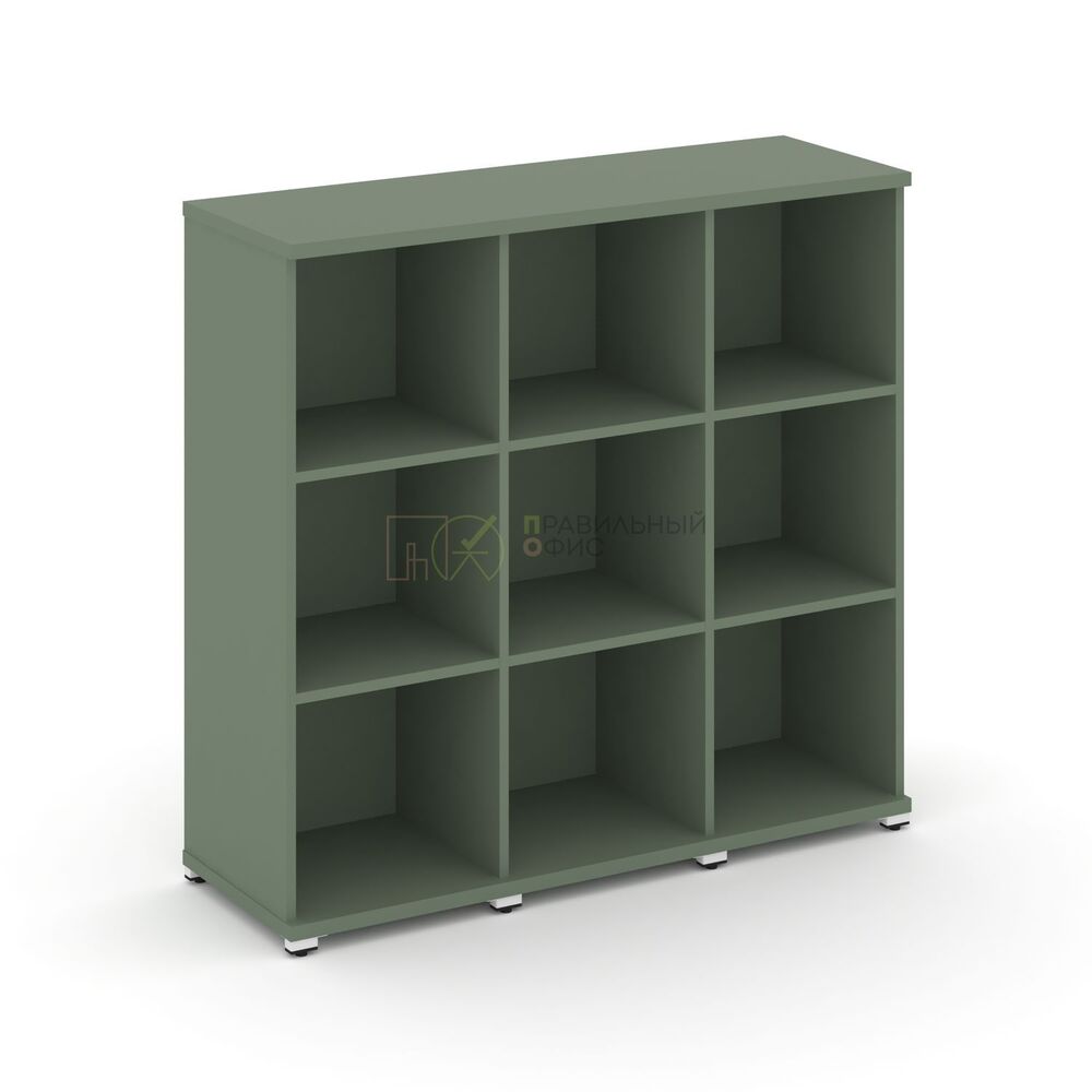 Стеллаж три узкие секции, 3 ниши