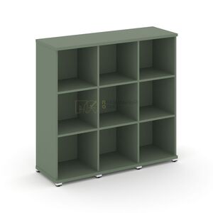 Стеллаж три узкие секции, 3 ниши