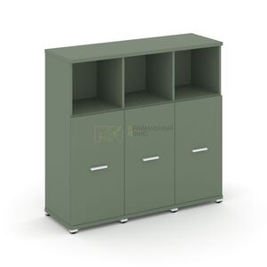 Шкаф три узкие секции, 3 ниши