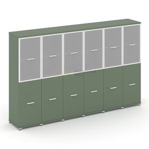 Шкаф шесть узких секций, 4 ниши