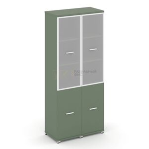 Шкаф две узкие секции, 5 ниш