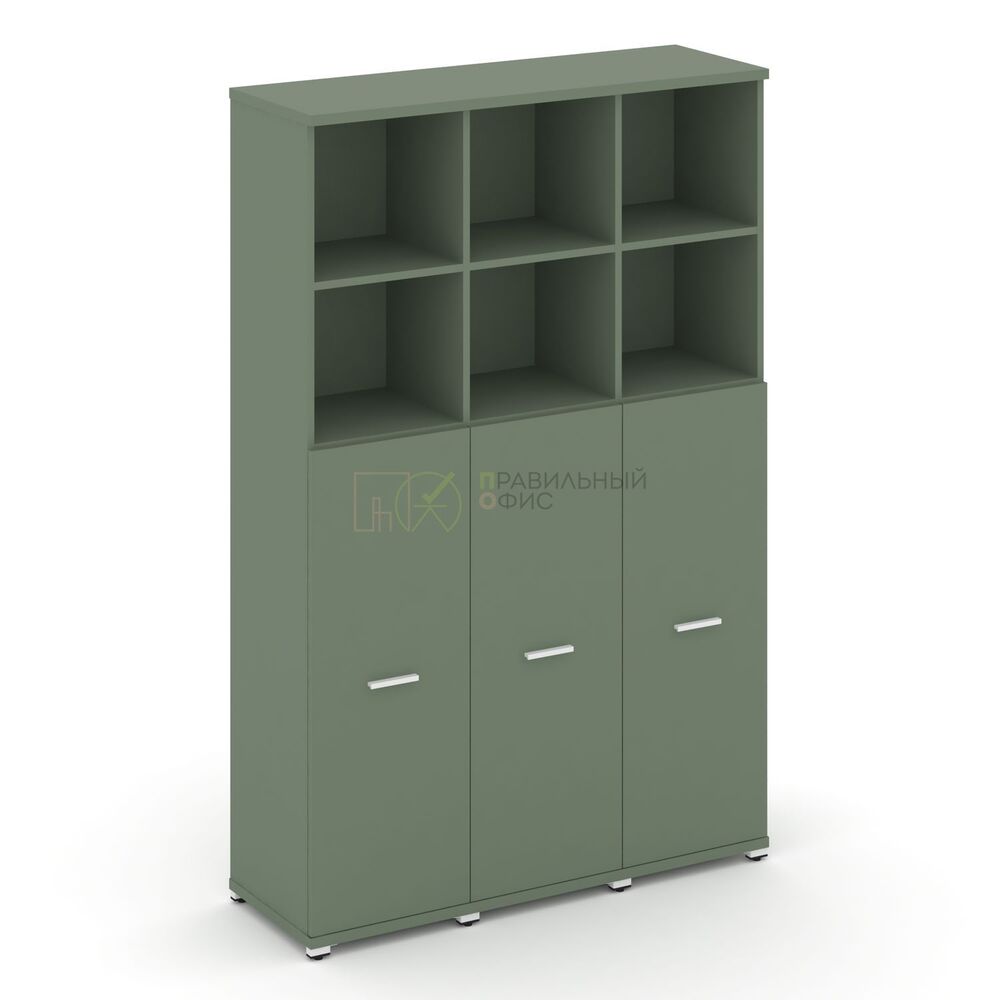 Шкаф три узкие секции, 5 ниш