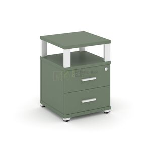 Тумба приставная 2 ящика с надставкой