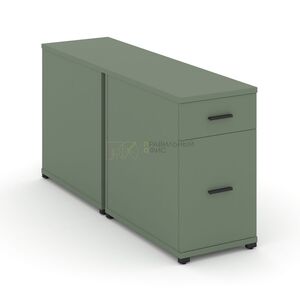 Тумба двухсторонняя опорная/приставная 1 ящик + 1 распашной фасад