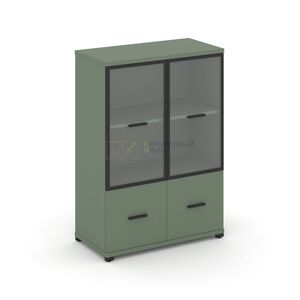 Шкаф одна широкая секция, 3 ниши