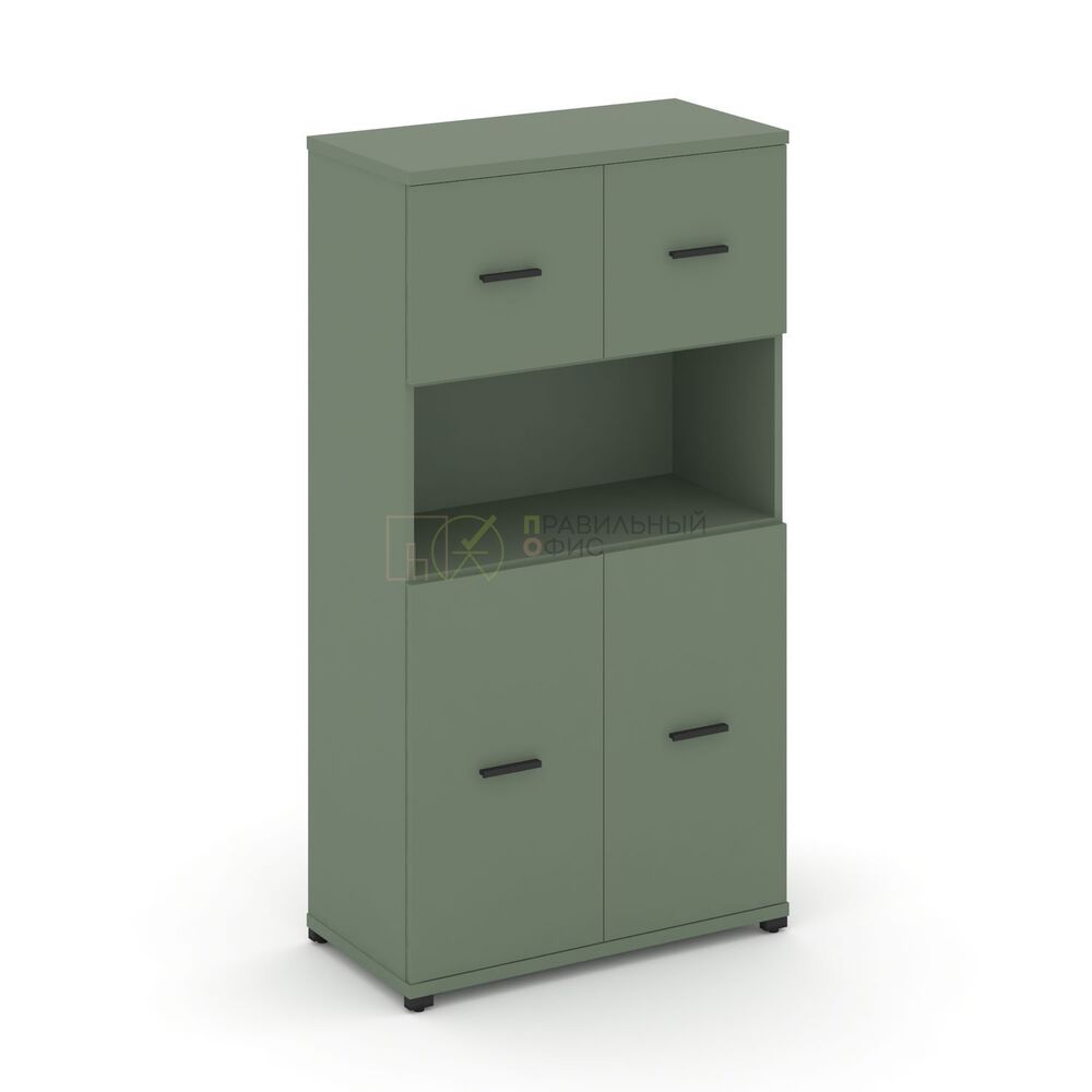 Шкаф одна широкая секция, 4 ниши