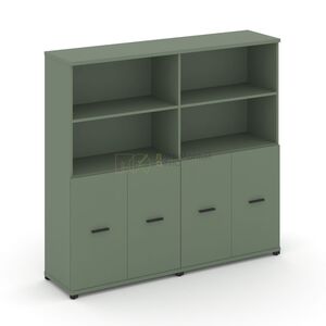 Шкаф две широкие секции, 4 ниши