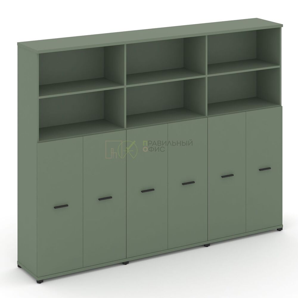 Шкаф три широкие секции, 5 ниш