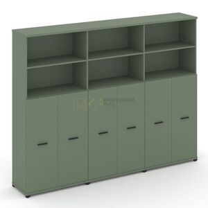 Шкаф три широкие секции, 5 ниш