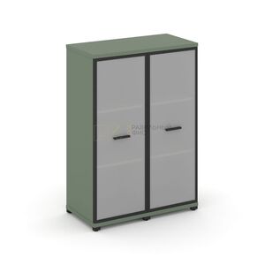 Шкаф две узкие секции, 3 ниши