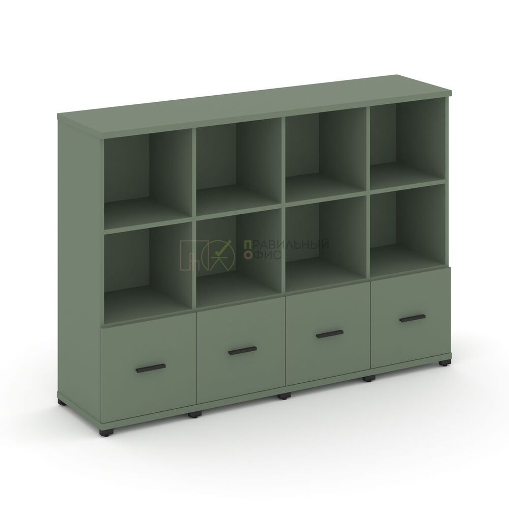 Шкаф четыре узкие секции, 3 ниши