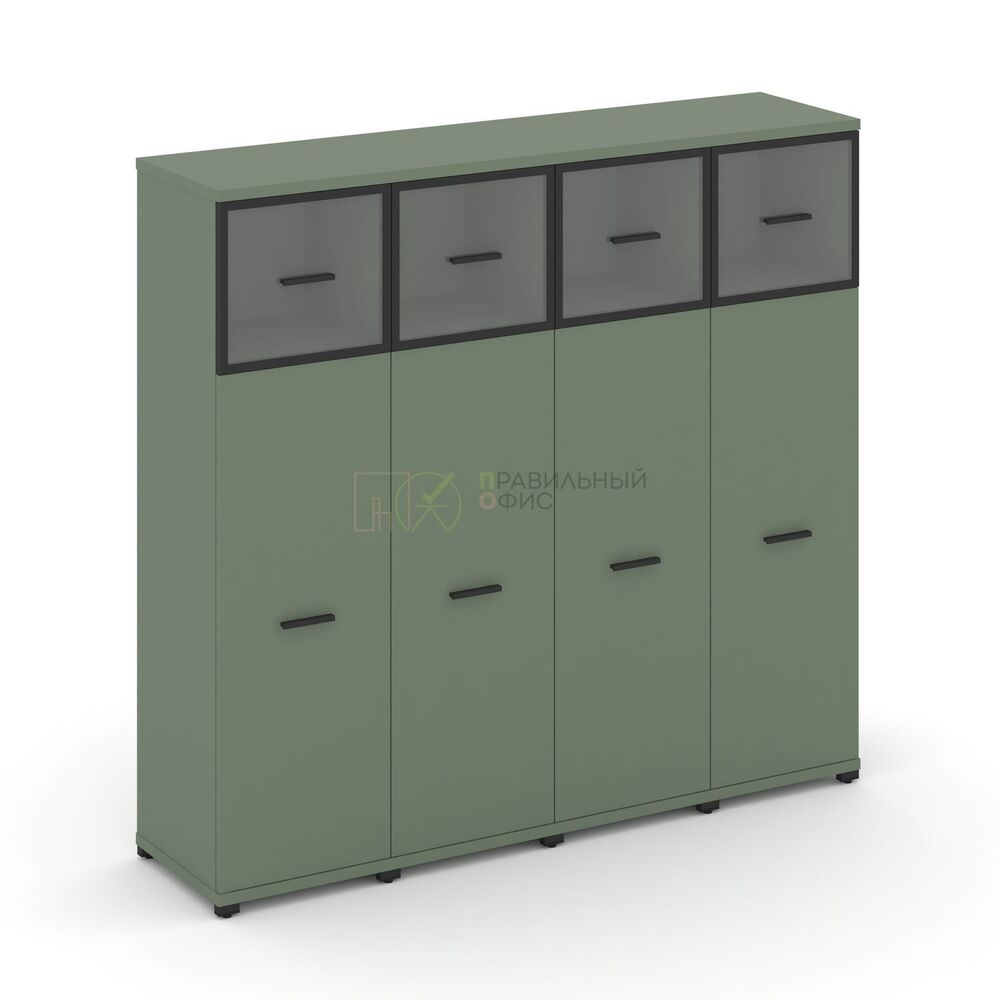 Шкаф четыре узкие секции, 4 ниши