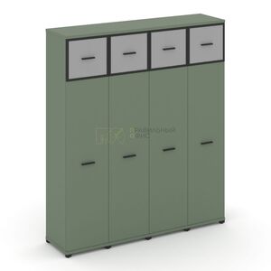 Шкаф четыре узкие секции, 5 ниш