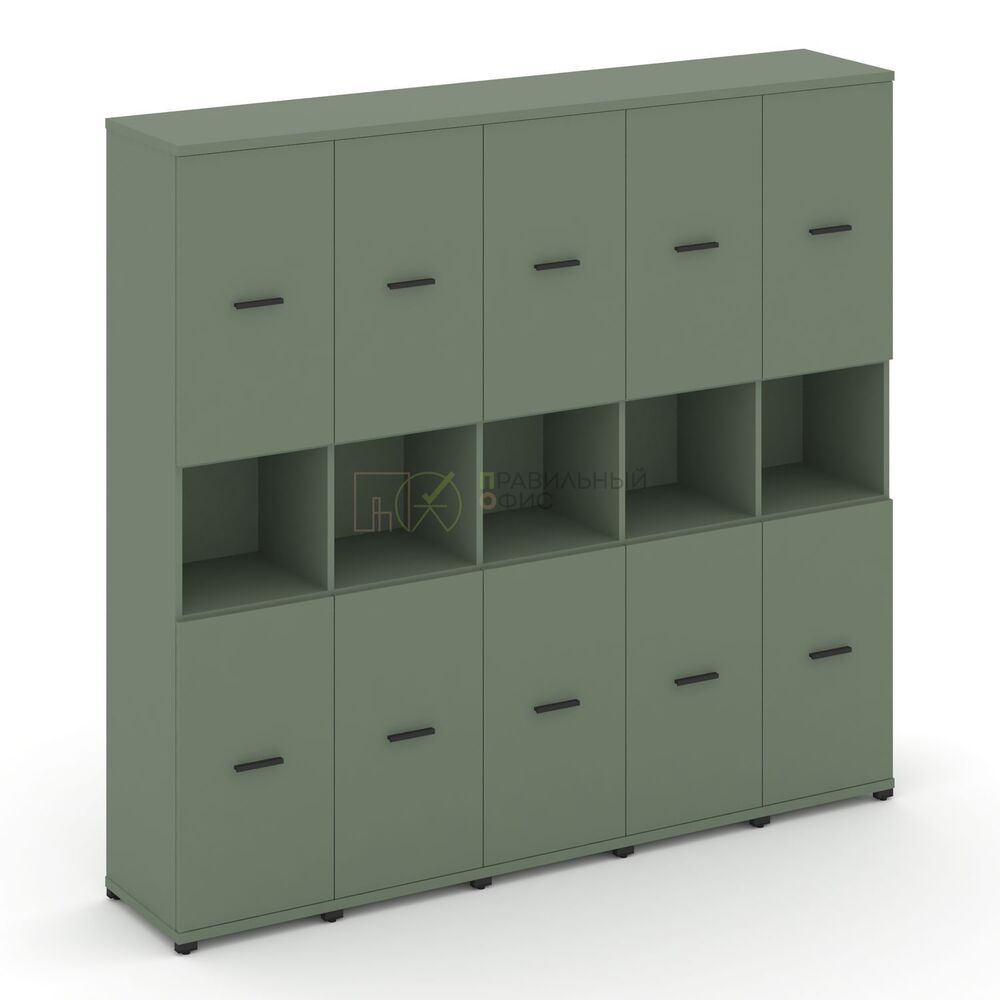 Шкаф пять узких секций, 5 ниш