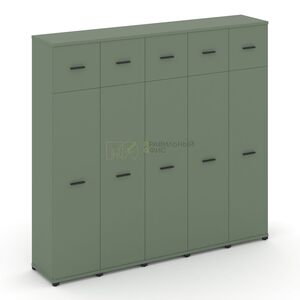 Шкаф пять узких секций, 5 ниш