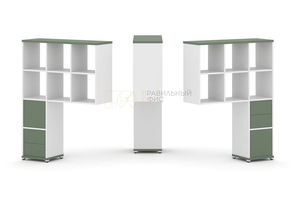 Надставка высокая + (Задняя стенка 2 шт) + (Блок 2 ящика - 2 шт)