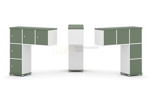 Надставка низкая + (Задняя стенка - 5 шт) + (Распашной фасад - 5 шт)