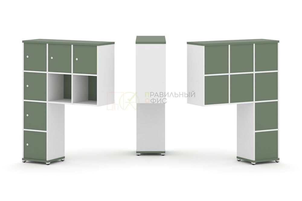 Надставка высокая + (Задняя стенка 8 шт) + (Распашной фасад - 6 шт)