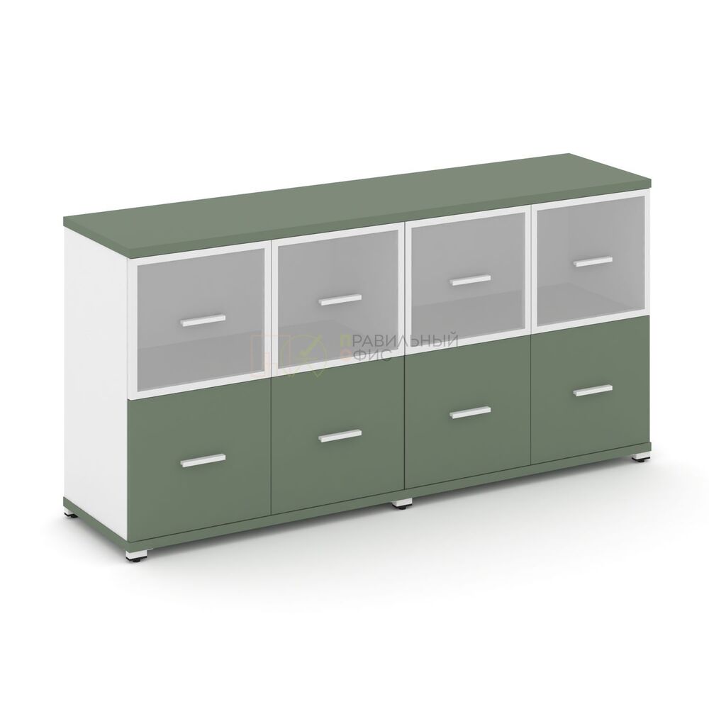 Шкаф две широкие секции, 2 ниши