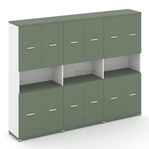 Шкаф три широкие секции, 5 ниш