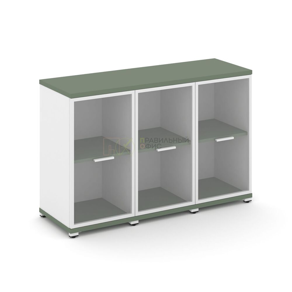 Шкаф три узкие секции, 2 ниши