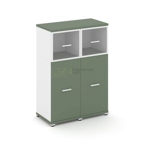 Шкаф две узкие секции, 3 ниши