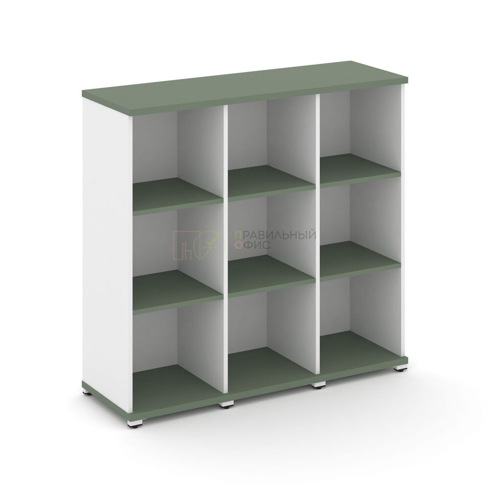 Стеллаж три узкие секции, 3 ниши