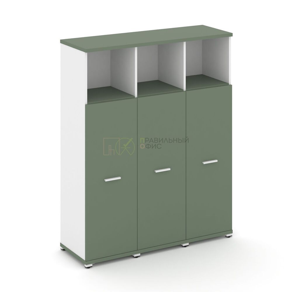 Шкаф три узкие секции, 4 ниши