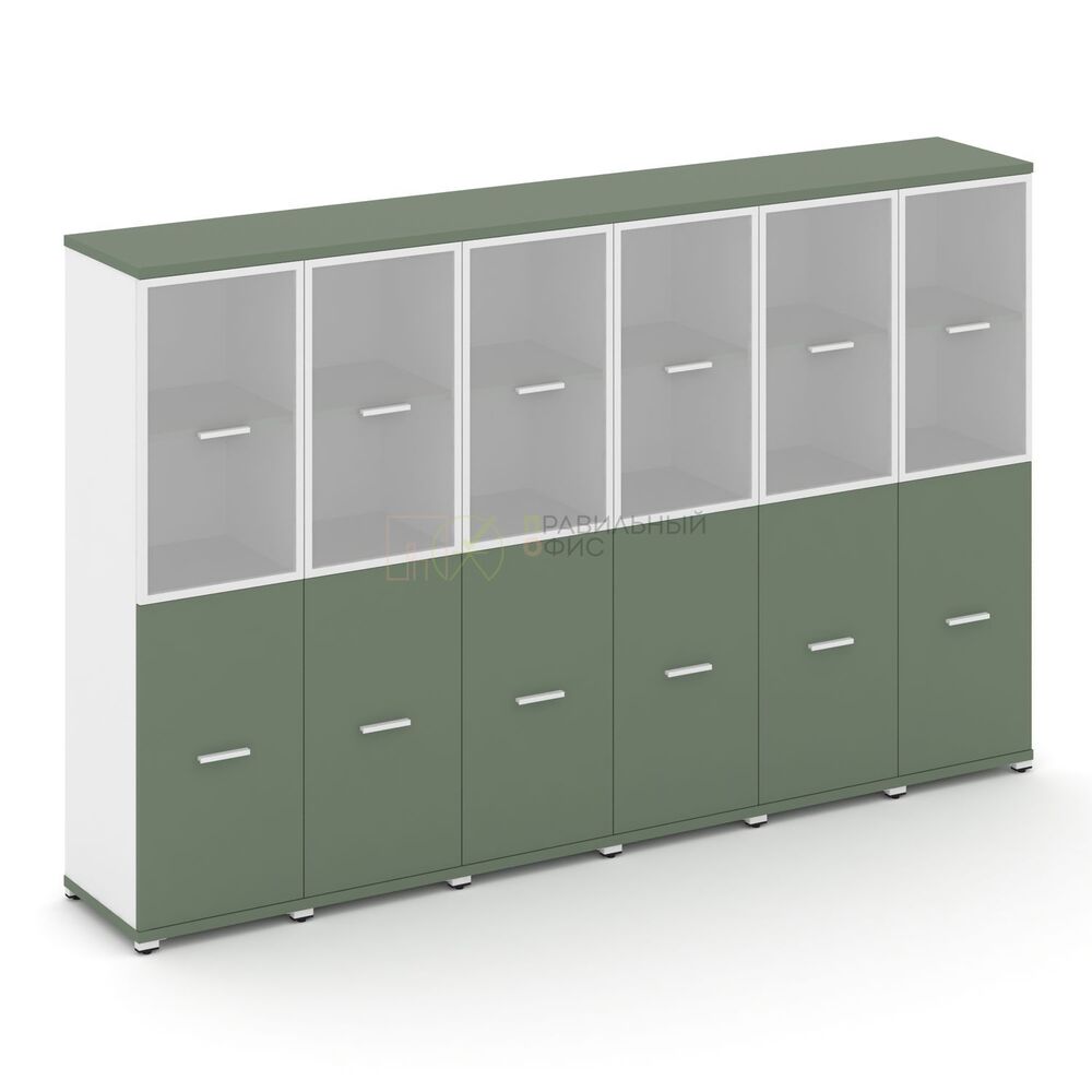 Шкаф шесть узких секций, 4 ниши