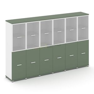 Шкаф шесть узких секций, 4 ниши