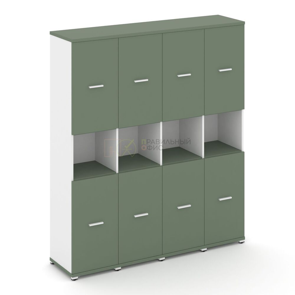 Шкаф четыре узкие секции, 5 ниш