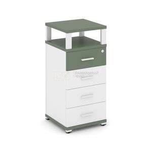 Тумба опорная/приставная 4 ящика с надставкой