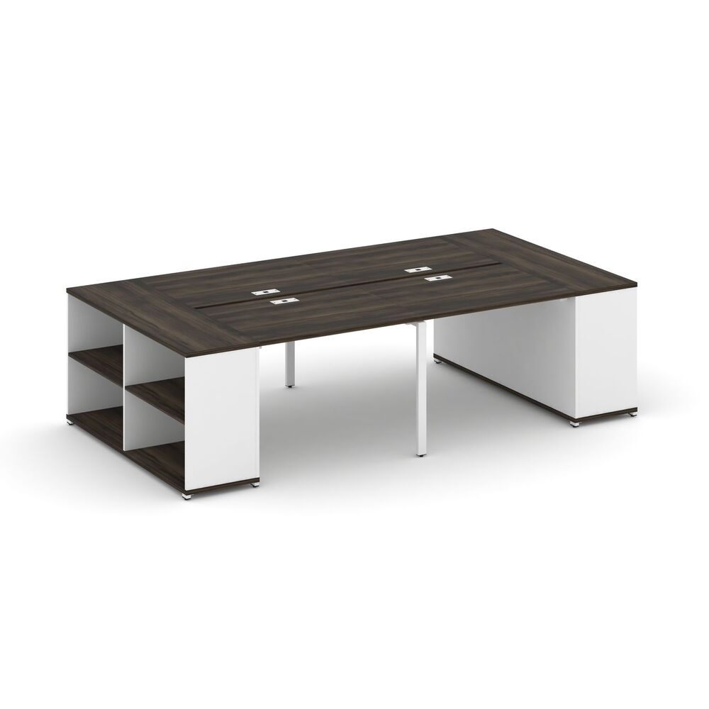 Рабочая станция с опорными стеллажами