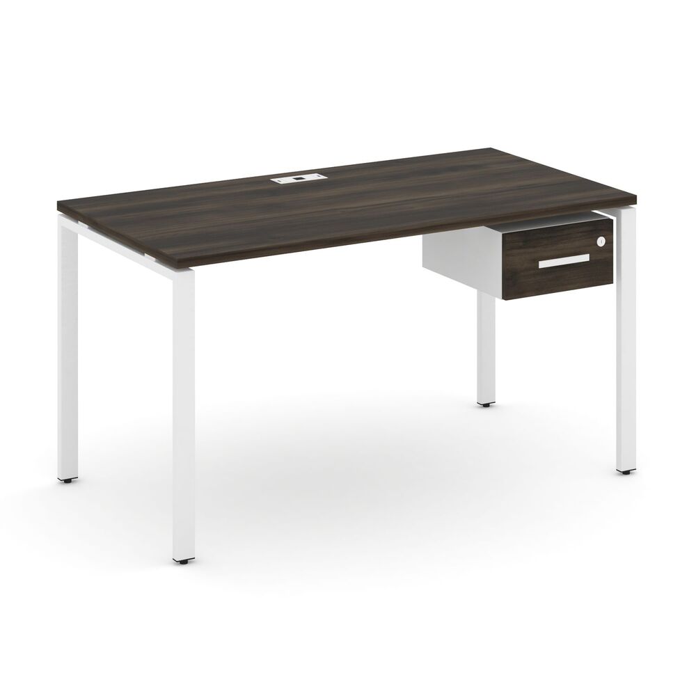 Стол рабочий с подвесной тумбой с одним ящиком