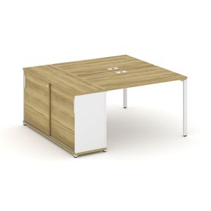 Рабочая станция с опорным шкафом купе