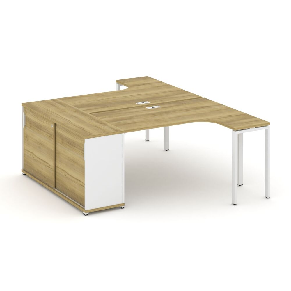 Рабочая станция с опорным шкафом-купе