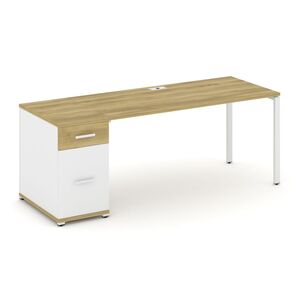 Стол рабочий с одной опорной тумбой