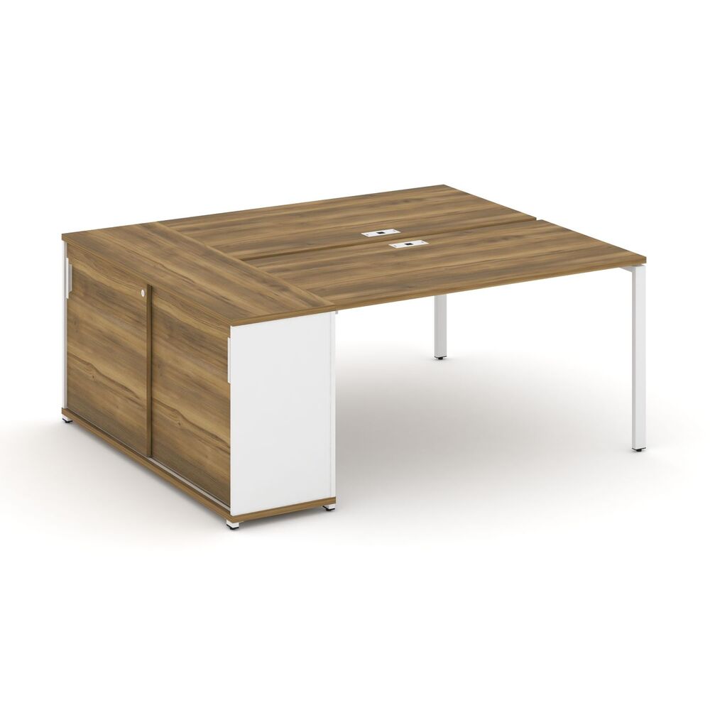 Рабочая станция с опорным шкафом купе