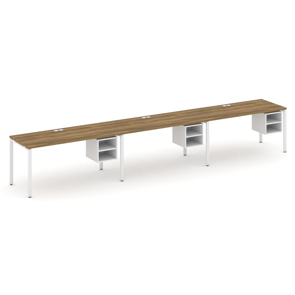 Рабочая станция односторонняя с подвесными тумбами на 3 места