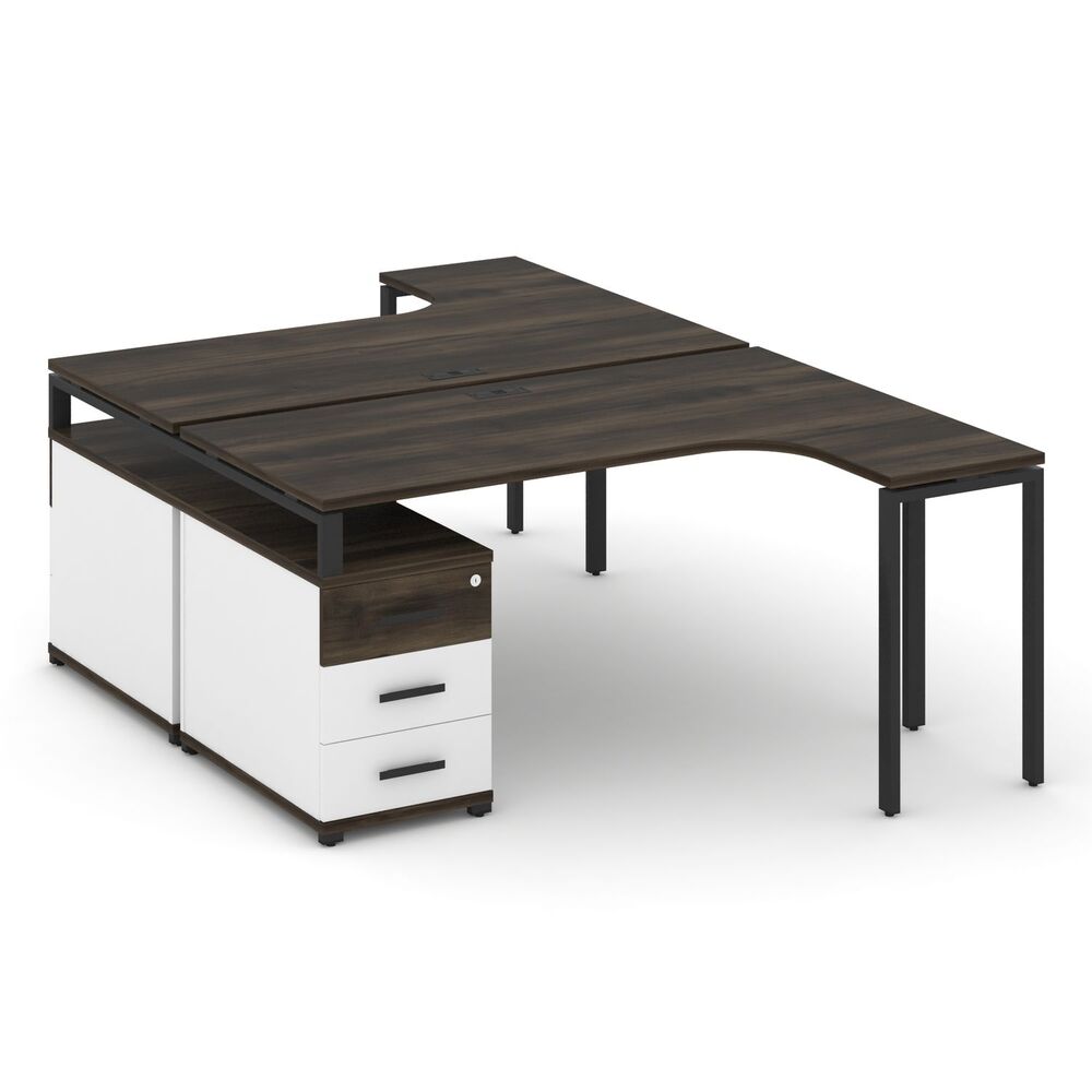 Рабочая станция с двойной опорной тумбой