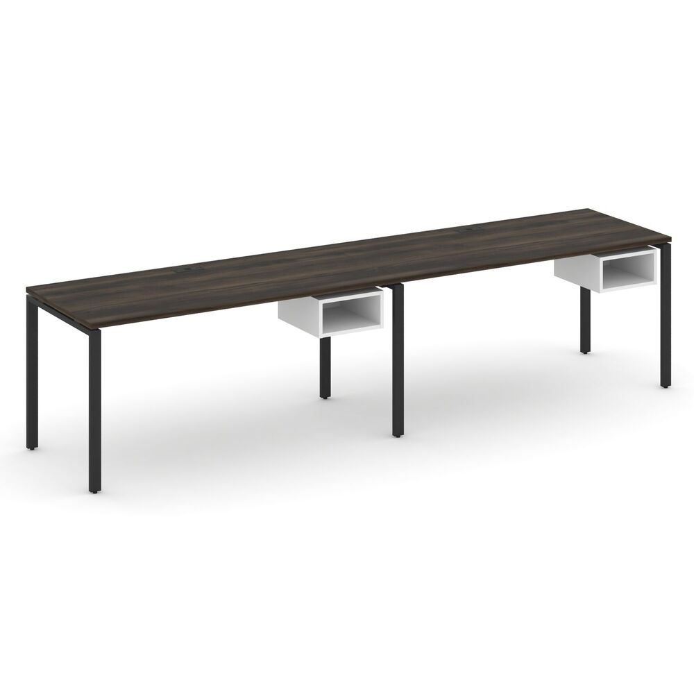 Рабочая станция односторонняя с подвесными тумбами на 2 места