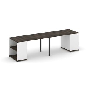 Рабочая станция с опорными стеллажами