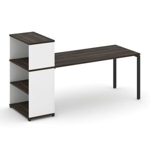 Стол рабочий с опорным стеллажом с надставкой низкой