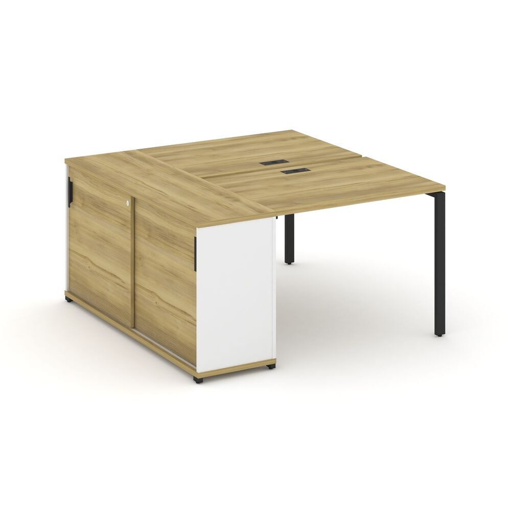 Рабочая станция с опорным шкафом купе