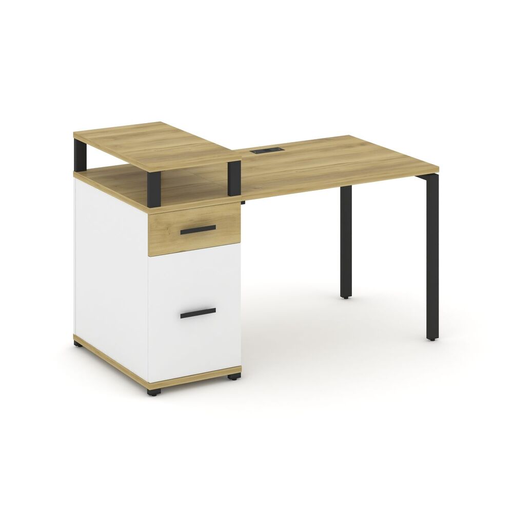 Стол рабочий с одной опорной тумбой